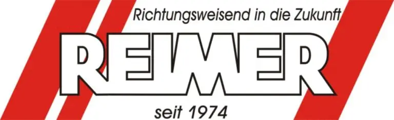 Logo von Reimer mit dem Slogan 'Richtungsweisend in die Zukunft' und dem Gründungsjahr 1974.