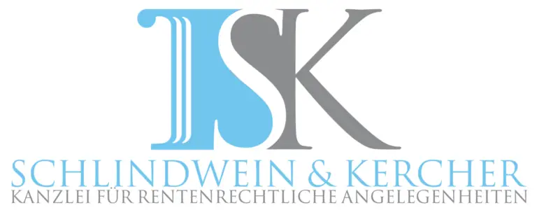 Logo der Kanzlei Schlindwein & Kercher mit stilisierten Buchstaben und Schriftzug.