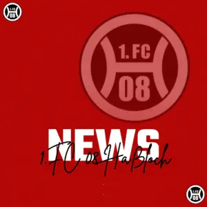 Grafik mit dem Logo des 1. FC 08 Hassloch und dem Wort 'NEWS' in großer Schrift.